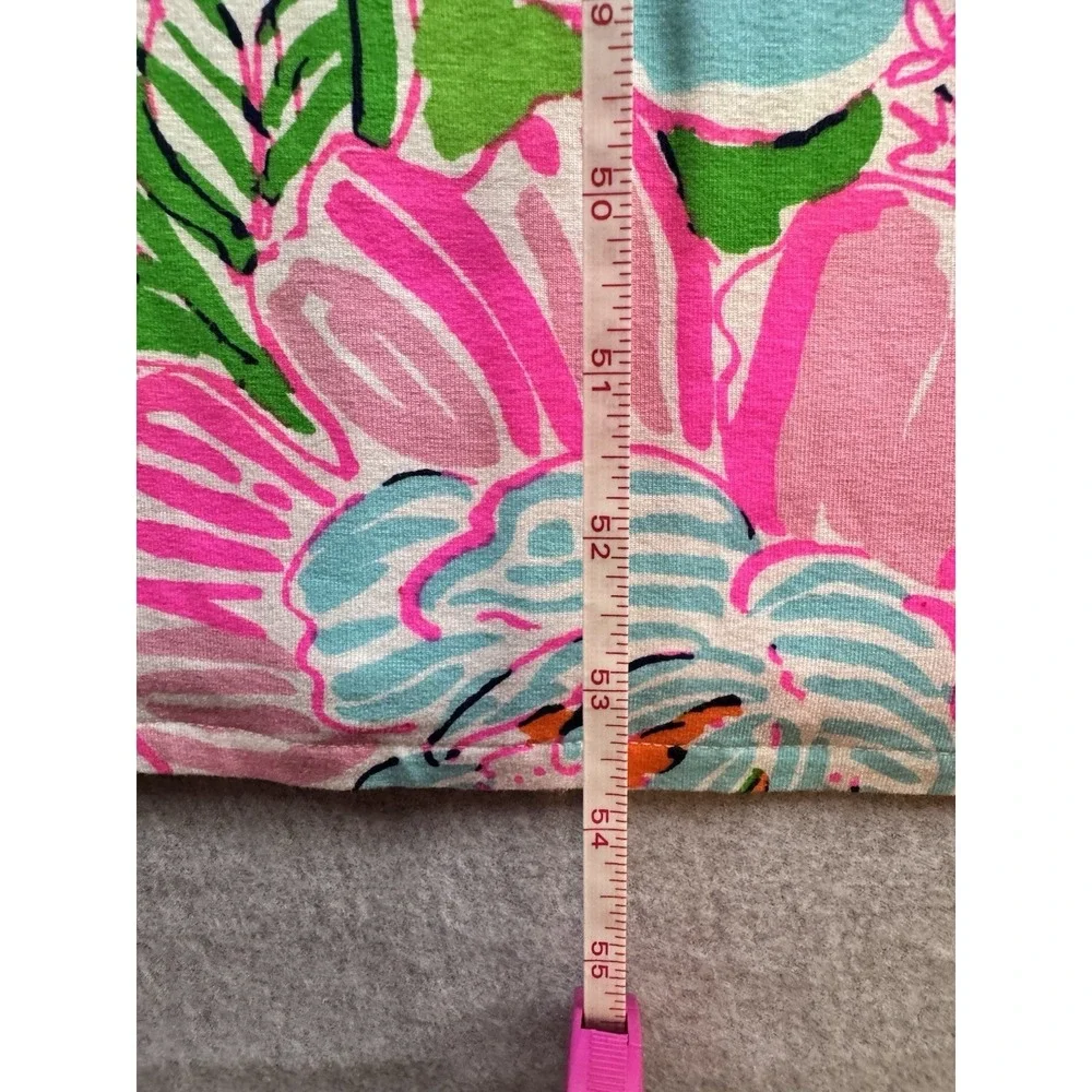 Lilly Pulitzer Target Strapless Maxi Dress Large Pink Floral Tropical Boho - Picture 7 of 16